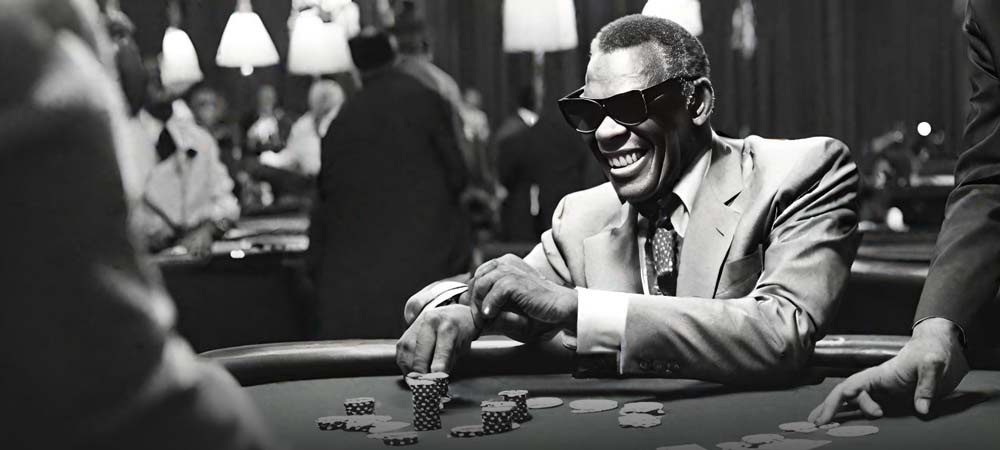 Ray Charles Playing Blackjack